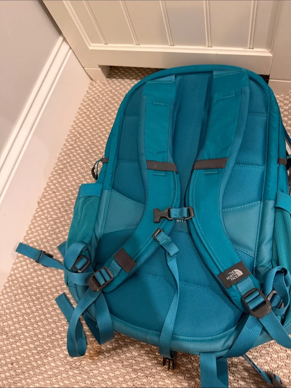 The North Face Surge Backpack in Teal